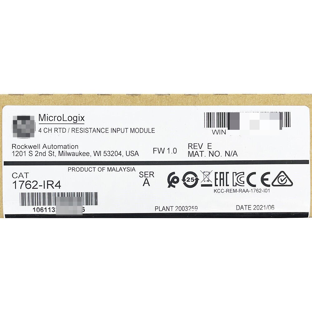 Sealed AB 1762-IR4 MicroLogix 1200 RTD Resistance Input Module US Free Tax