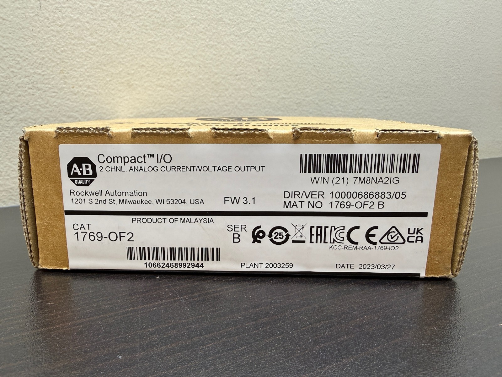 NEW SEALED Allen Bradley 1769-OF2 Analog Output Module CompactLogix PLC