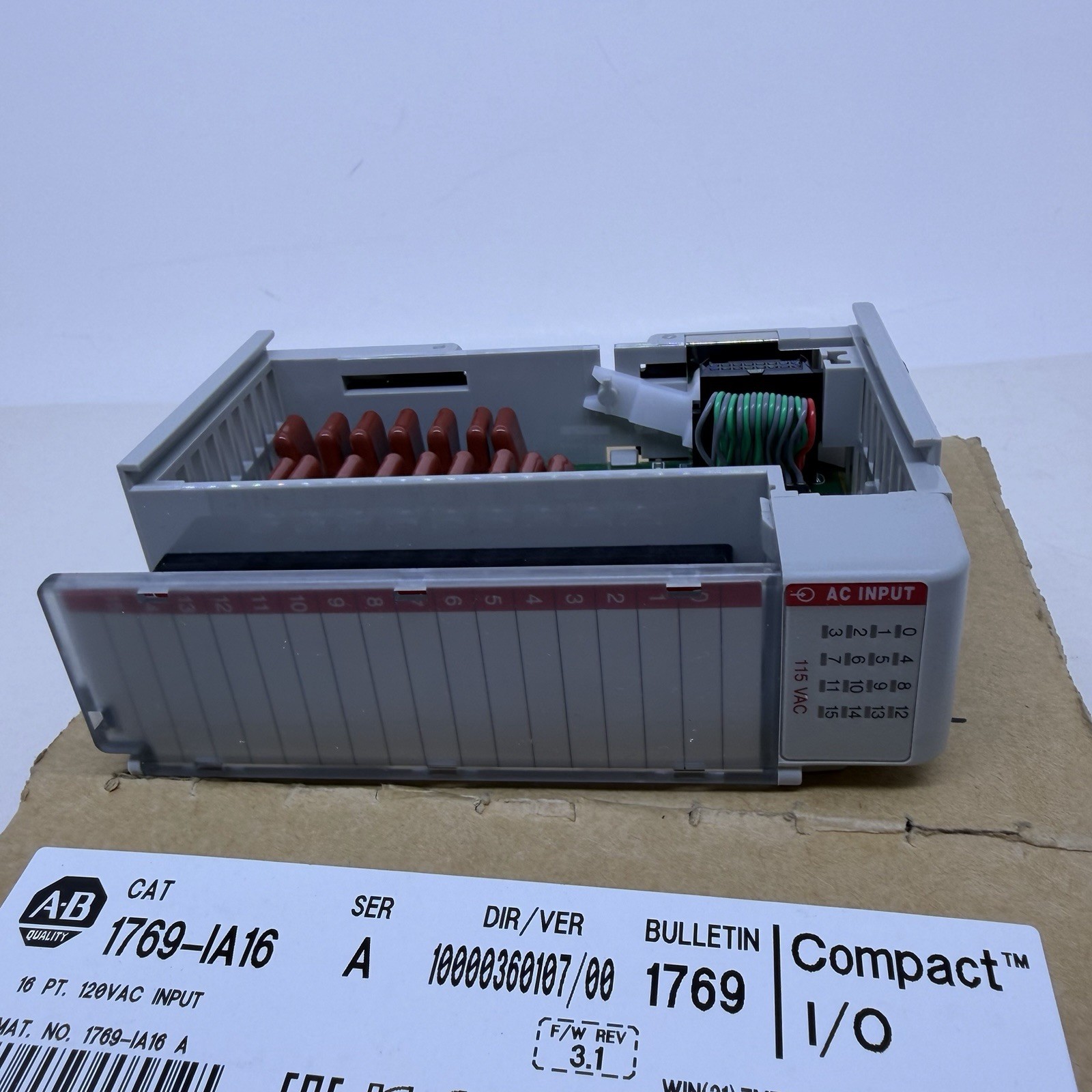 Allen-Bradley 1769-IA16 Compact I/O Input Module 16Pt 120V AC Series A New Open