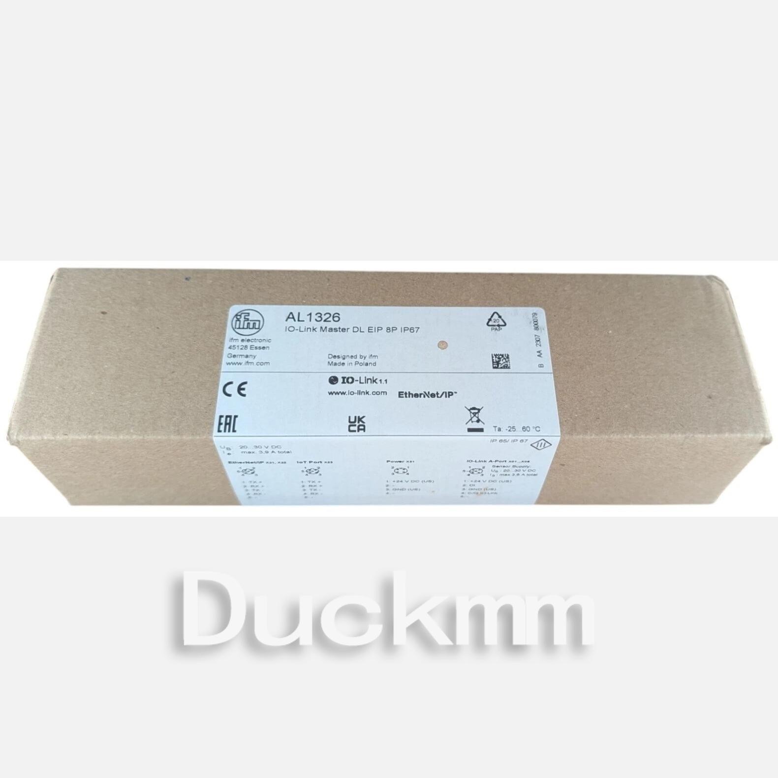1pc New IFM AL1326 IO-Link Master Ethernet/IP 8-Port M12 IP67 Industrial Module