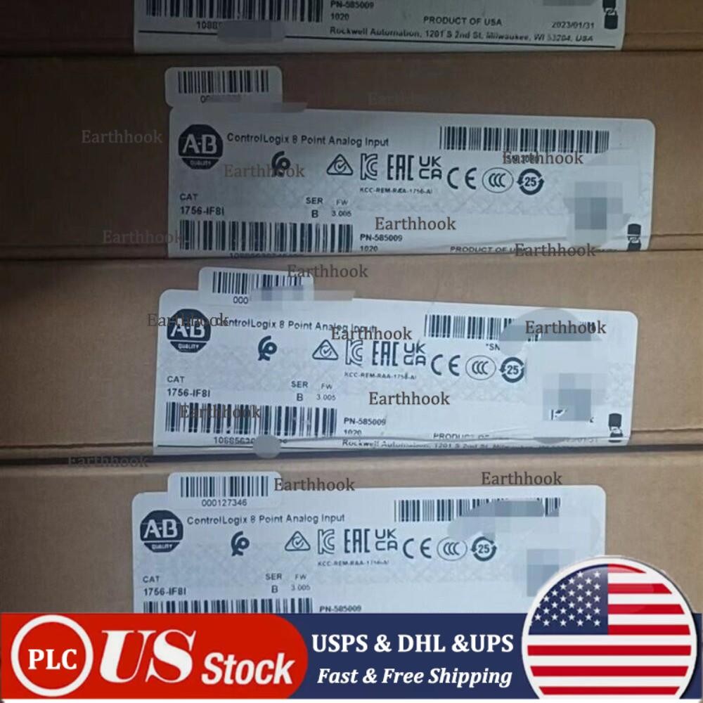 Factory Sealed AB 1756-IF8I ControlLogix 8 Point Analog Input Module US Free Tax