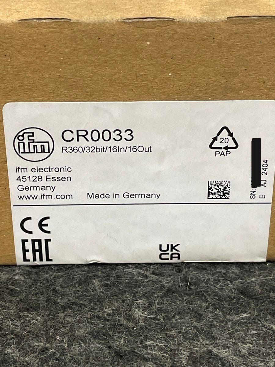 IFM ELECTRONIC Programmable Controller for Mobile Machines CR0033