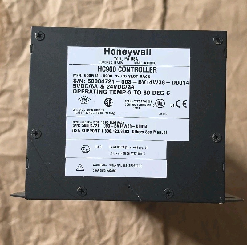 Honeywell 900R12-0200 ControlEdge HC900 12-Slot I/O Rack Assembly 50071091-001
