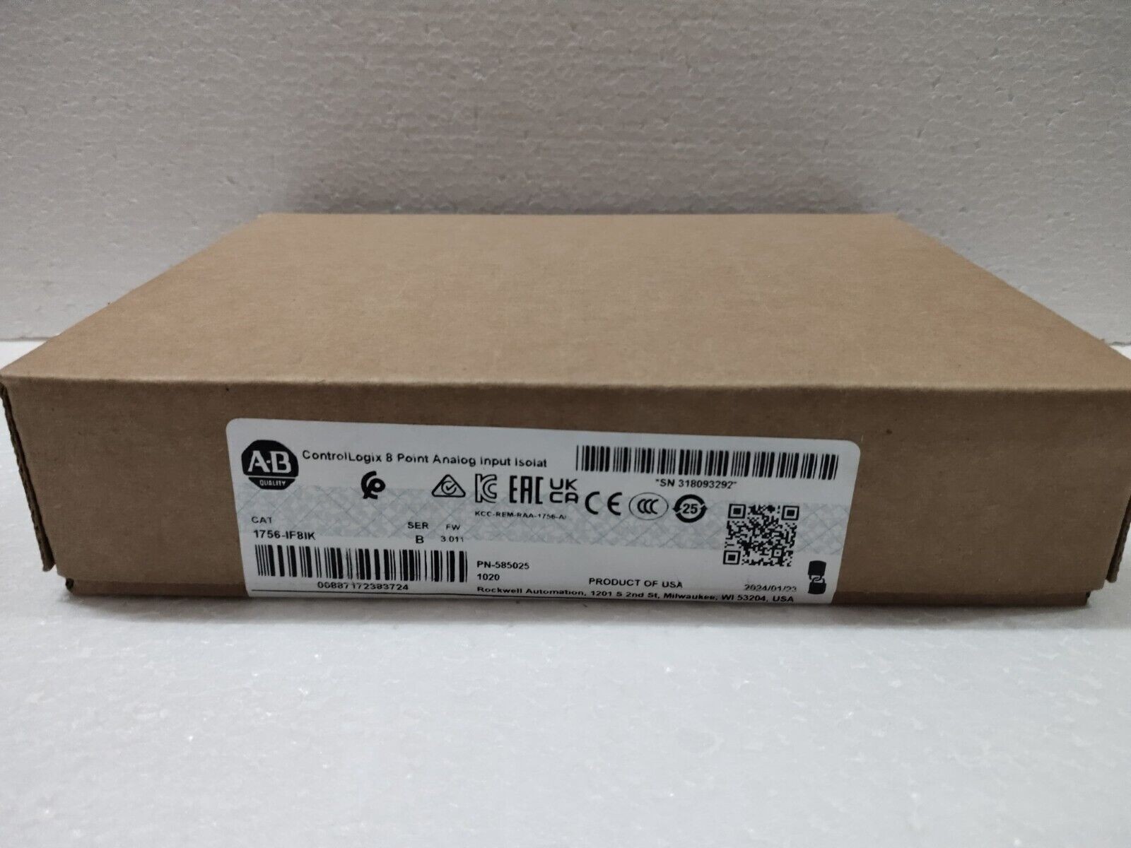 AB 1756-IF8IK SUPERIOR QUALITY PRODUCT FREE SHIPPING WORDWIDE