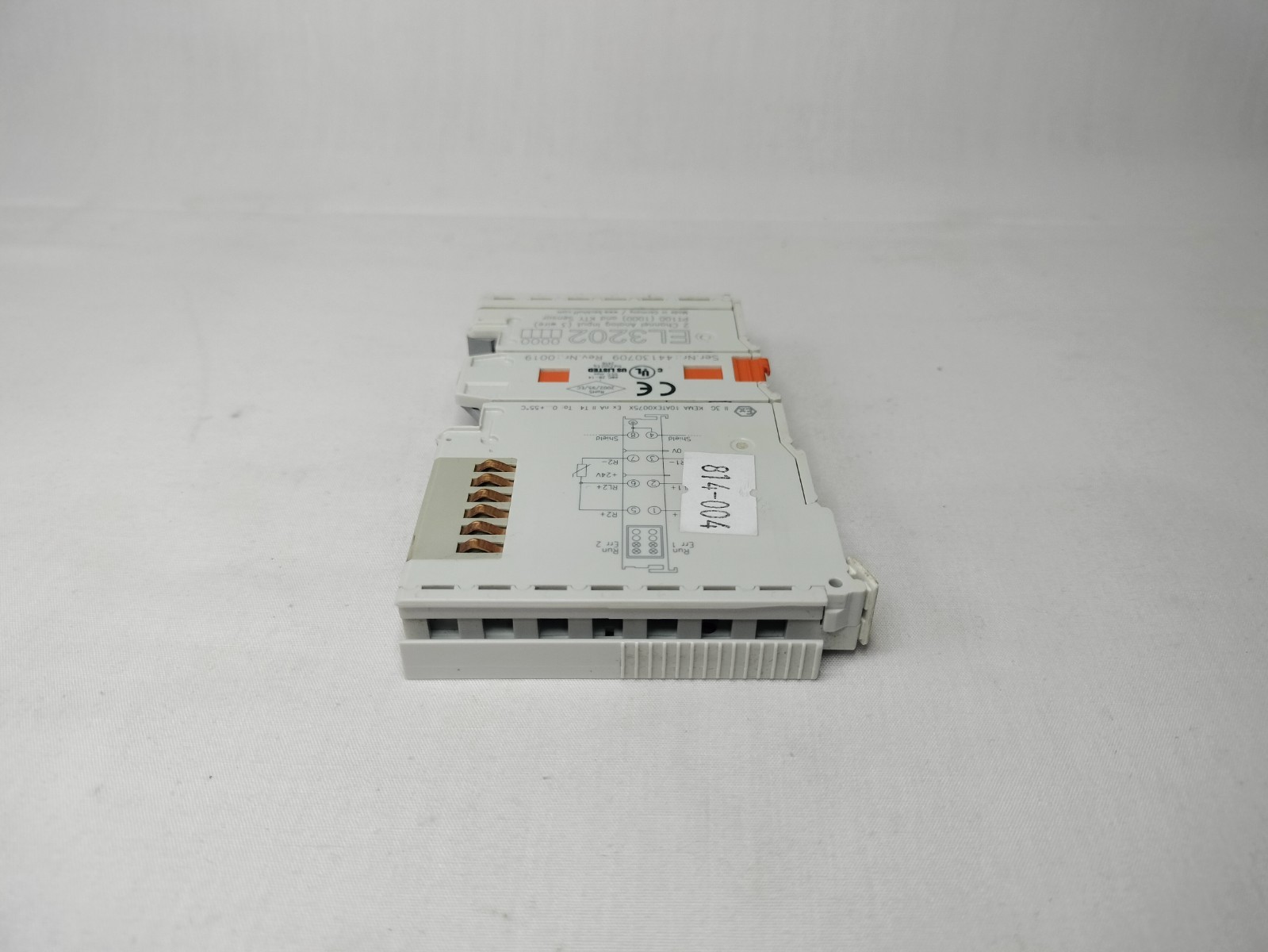 Beckhoff EL3202 EtherCAT Terminal 2-Channel Analog Input Made in Germany