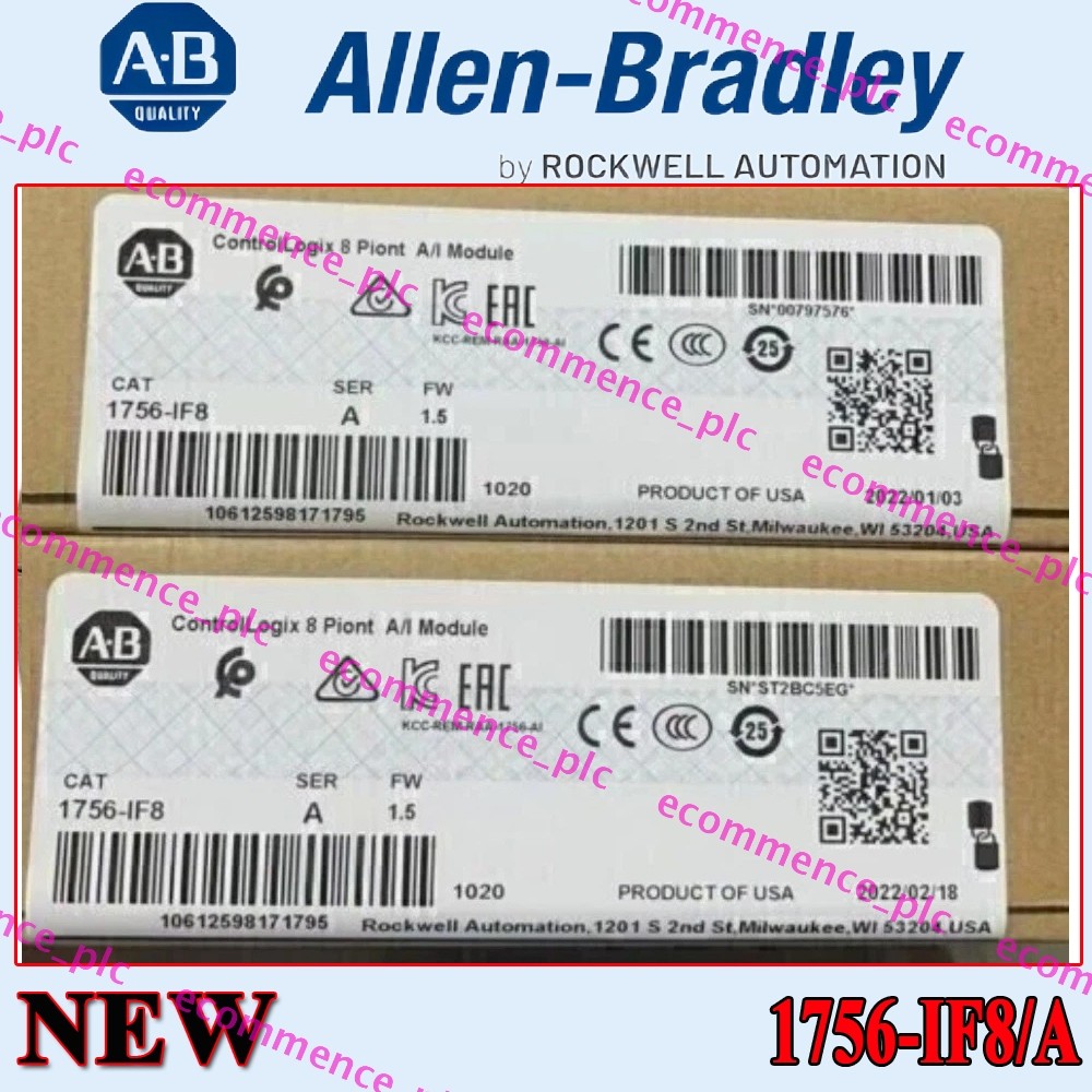 New Factory Sealed for AB 1756-IF8 SER A Controllogix 8 Point A/I Module 1756IF8