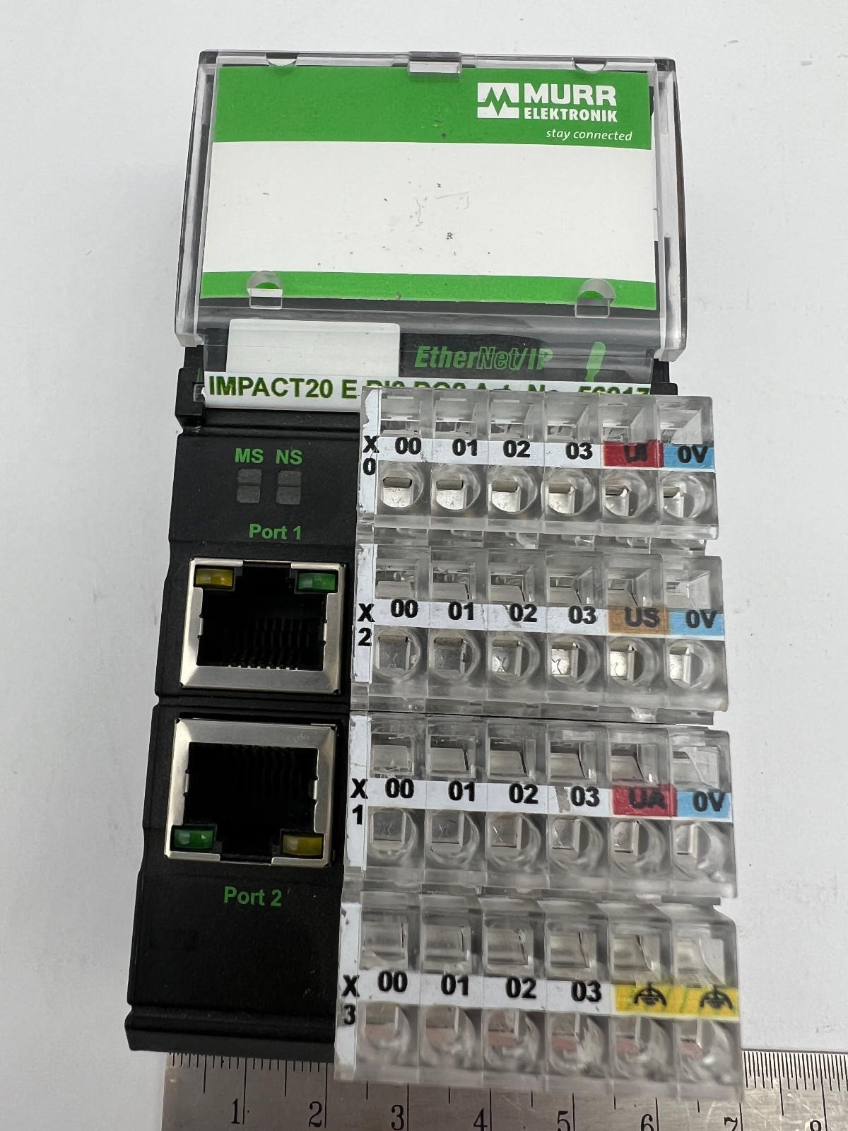 Murr Elektronik Impact20 E D18 D08 56917 2 Port Ethernet I/O Module GERMANY