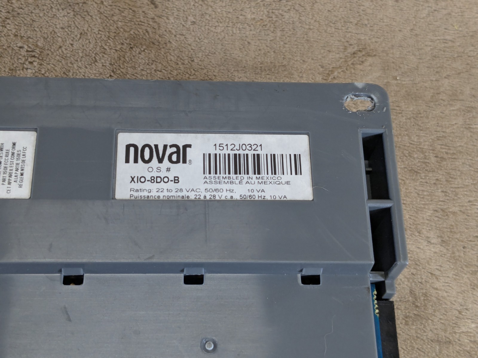 Novar Opus XiO.08 Control Unit XIO-8DO-B with Overide Switches