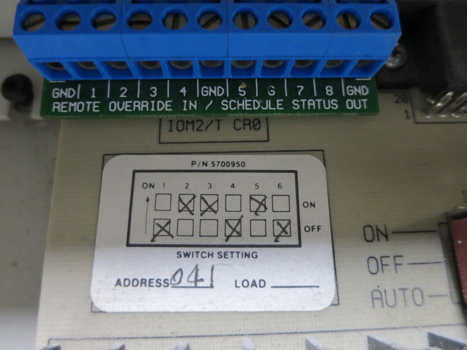 Novar IOM/2 Logic One V3.05 ARF Input/Output Module Triac Remote Override CRO