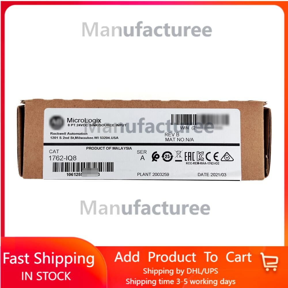 Allen-Bradley 1762-IQ8 MicroLogix 1200 Discrete Input Module Factory Sealed