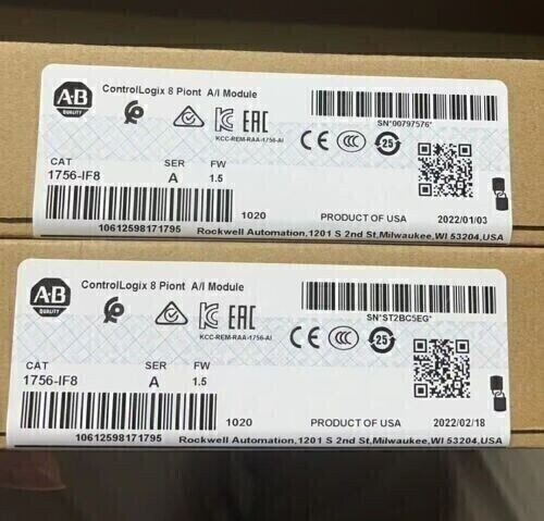 New Factory Sealed AB 1756-IF8 SER A Controllogix 8 Point A/I Module 1756-IF8
