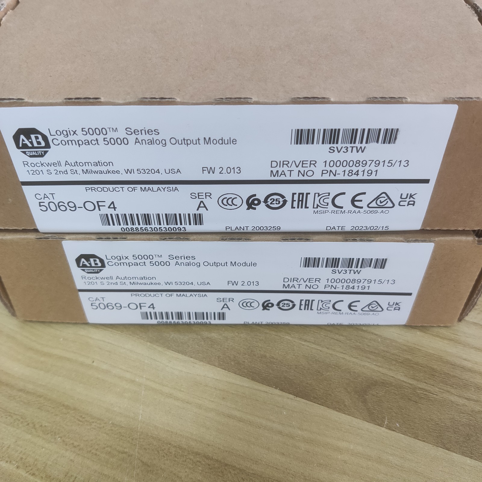 AB 5069-OF4 Compact 5000 Logix Analog Output Module 5069OF4