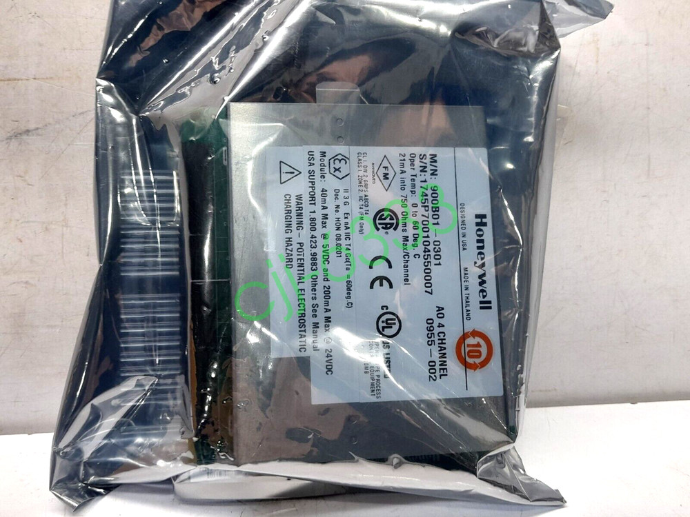 Honeywell 900B01-0301 AO 4 Channel Analog Output Card