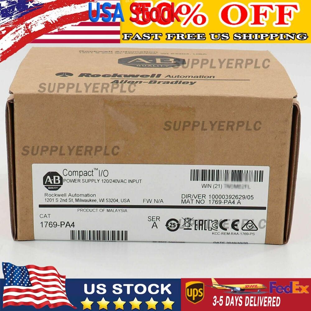 New AB 1769-PA4 SER A CompactLogix Power Supply Module 1769PA4 US Free Tax