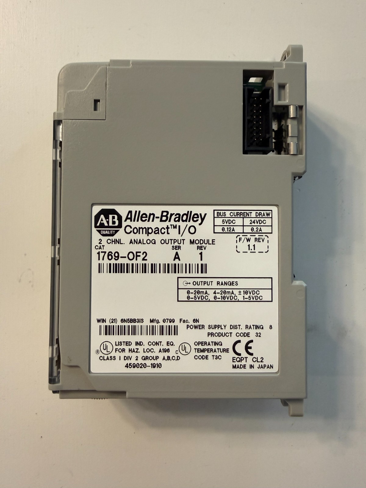 Allen-Bradley 1769-OF2 PLC Output Module