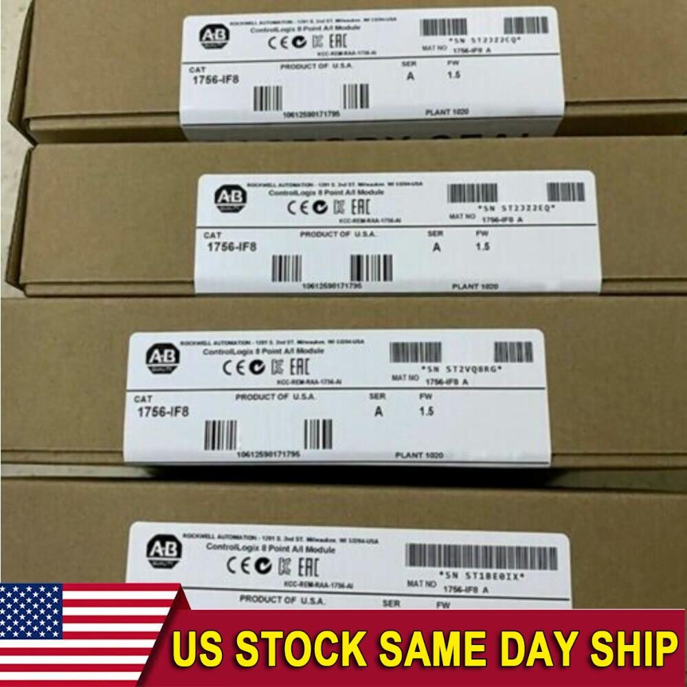 Sealed Allen-Bradley 1756-IF8 /A ControlLogix Point A/I Module US Free Tax