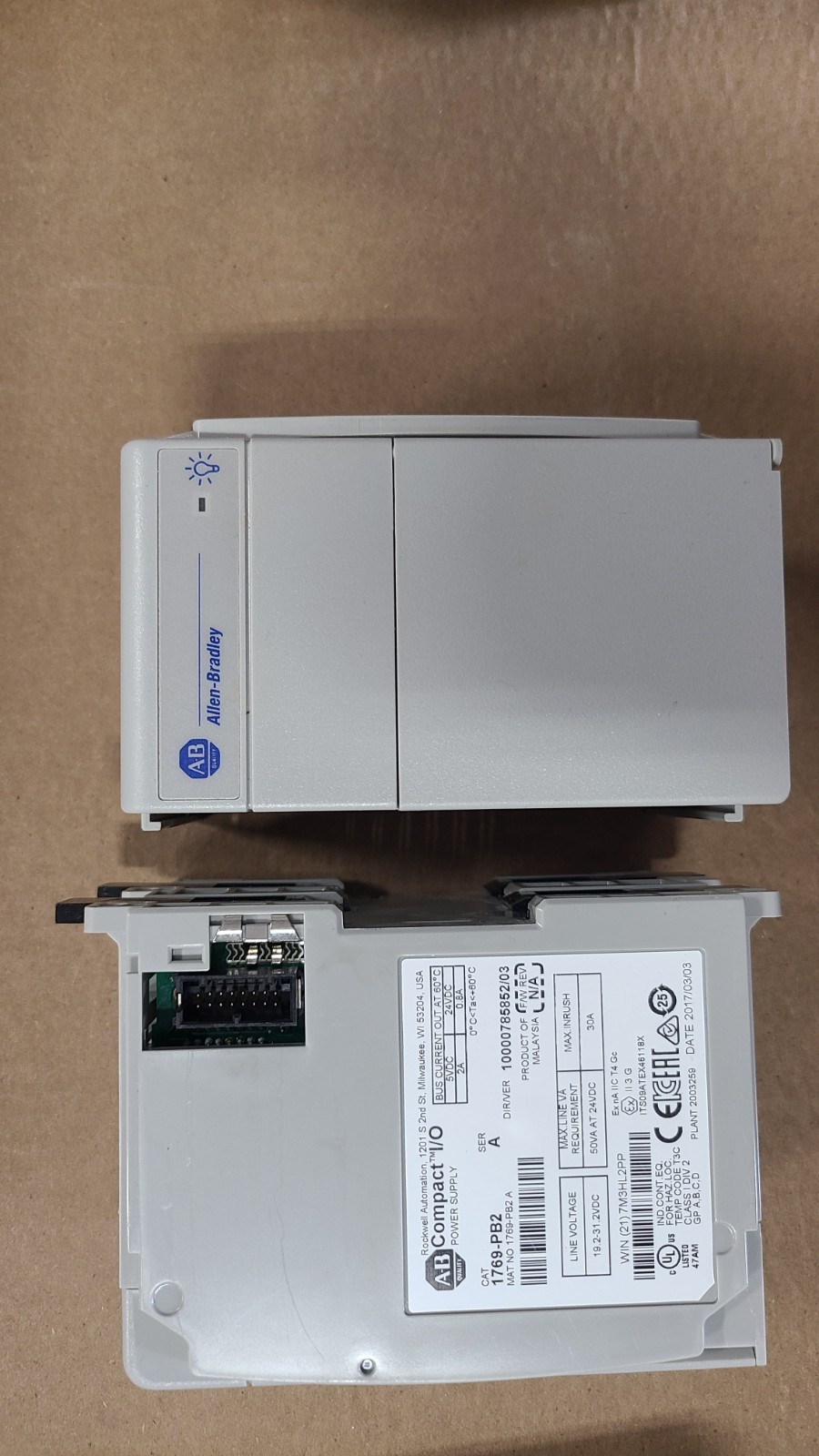 Allen Bradley 1769-CRR3 1769-ECR 1967-ECL also one unknown. All included in one