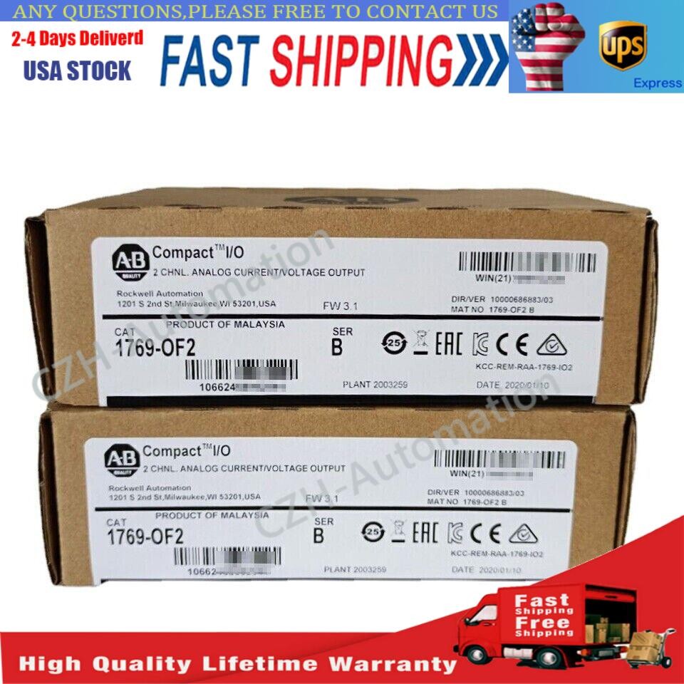 New Factory Sealed AB 1769-OF2 SER B Compact I/O Output Module 1769OF2 US Stock