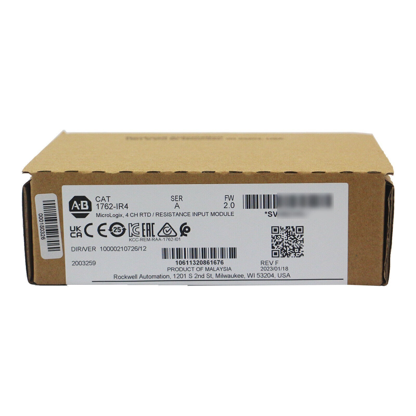 AB 1762-IR4 MicroLogix 1200 RTD Resistance Input Module
