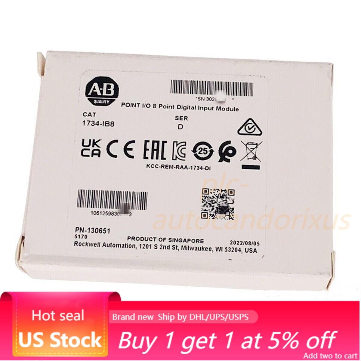 NEW AB 1734-IB8 POINT I/O 8 Point Digital Input Module 1734IB8 US Free Tax