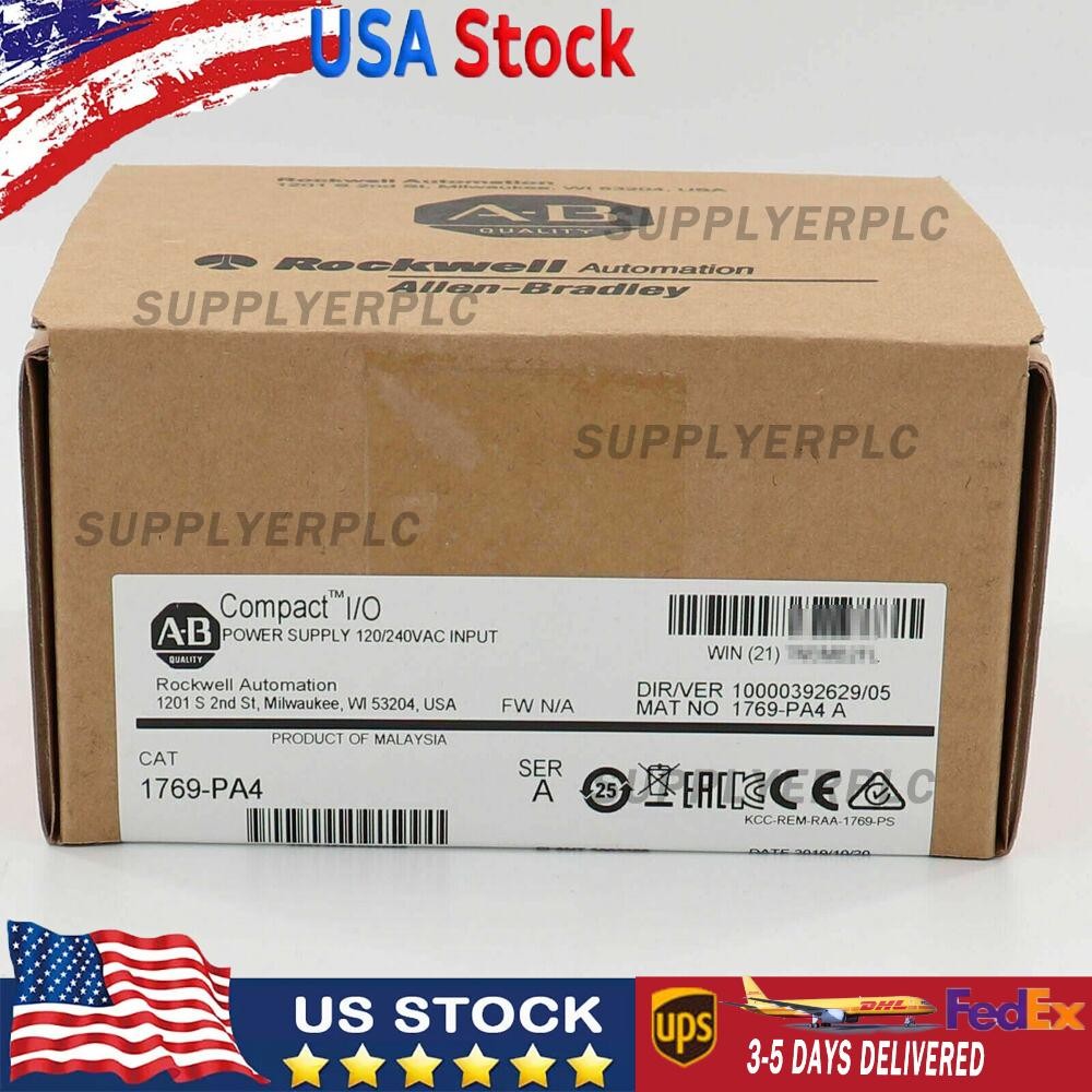 New AB 1769-PA4 SER A CompactLogix Power Supply Module 1769PA4 US Free Tax