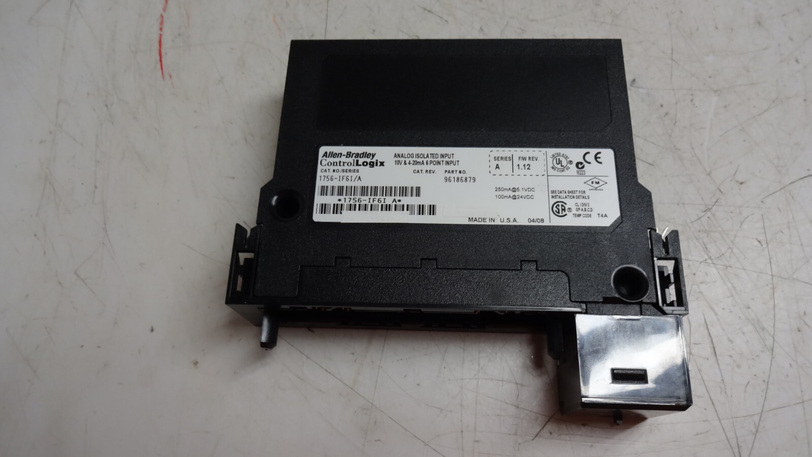 1756-If6I ControlLogix Analog Isolated 6 Point Input Module 1.12