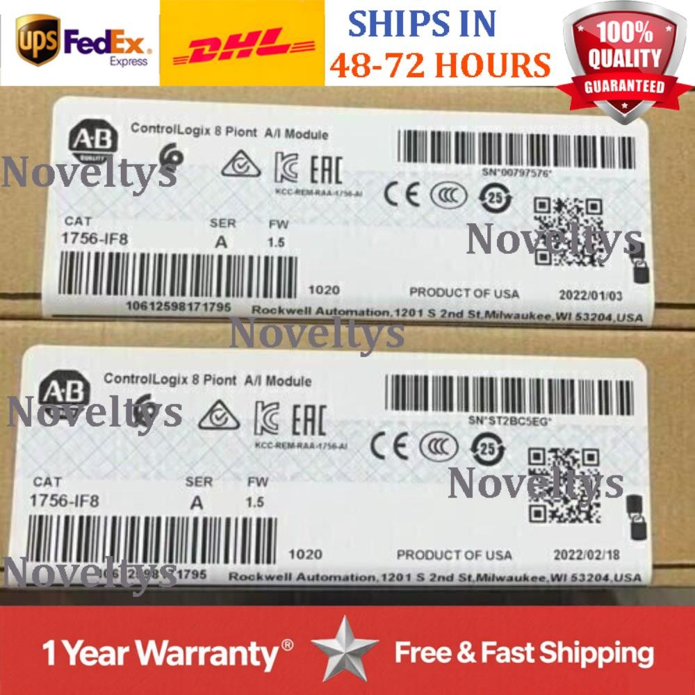 New Factory Sealed AB 1756-IF8 / A Controllogix 8 Point A/I Module US Free Tax