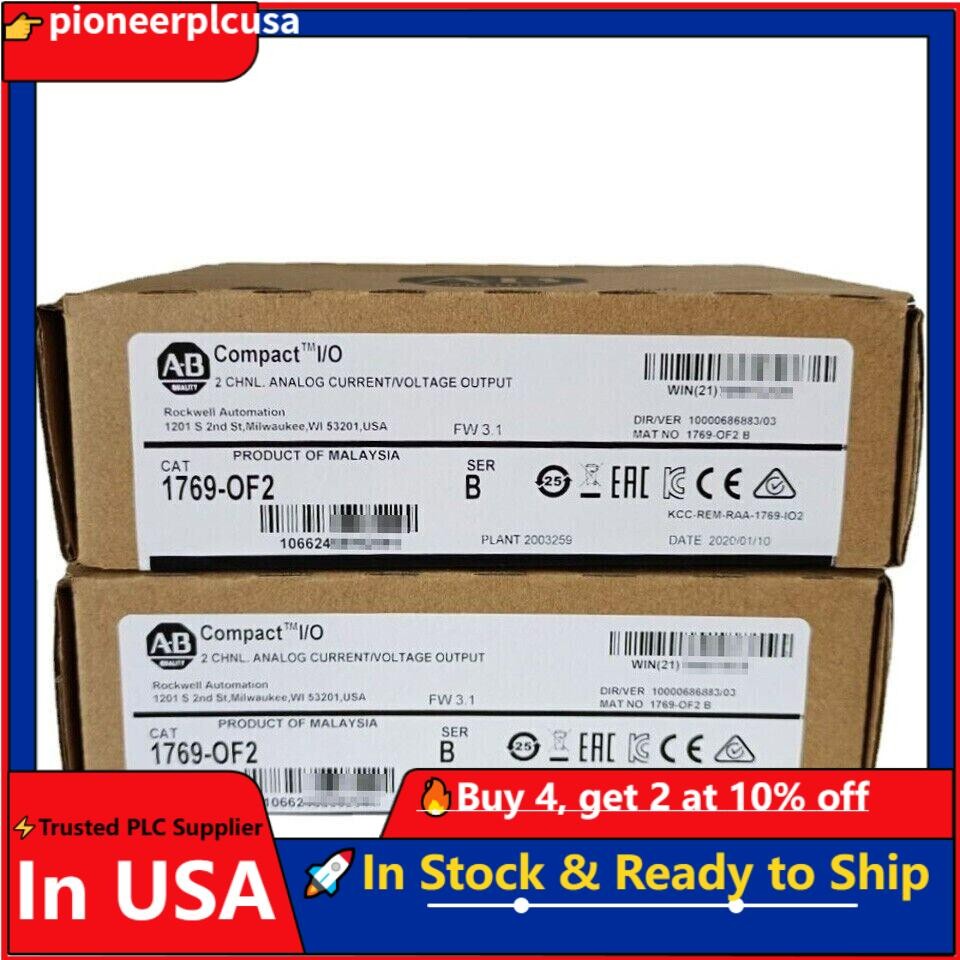 New Allen Bradley AB 1769-OF2 Compact I/O Output Module 1769OF2 US Free Tax