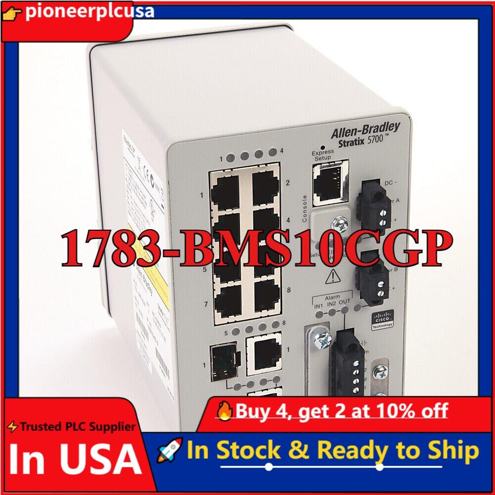Factory Sealed 1783-BMS10CGP / A Port Managed Ethernet Switch 1783-BMS10CGP new!
