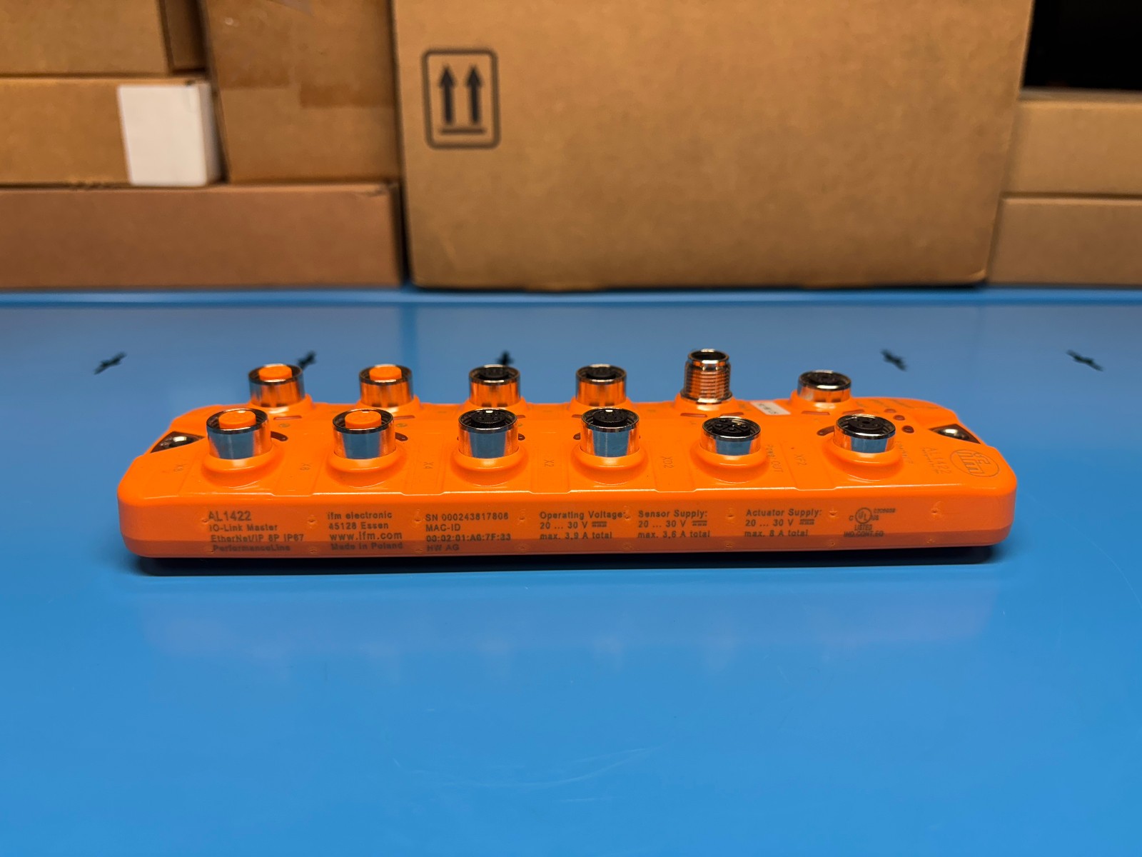 IFM AL1422 I/O-Link Master EtherNet/IP Communication Module – NEW OPEN BOX#F