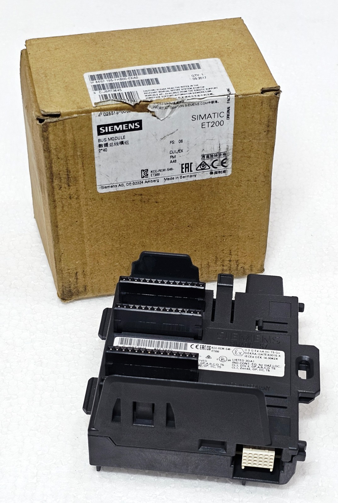 Siemens SIMATIC DP Bus module for ET200 , 6ES7 195-7HB00-0XA0 Made in Germany#3