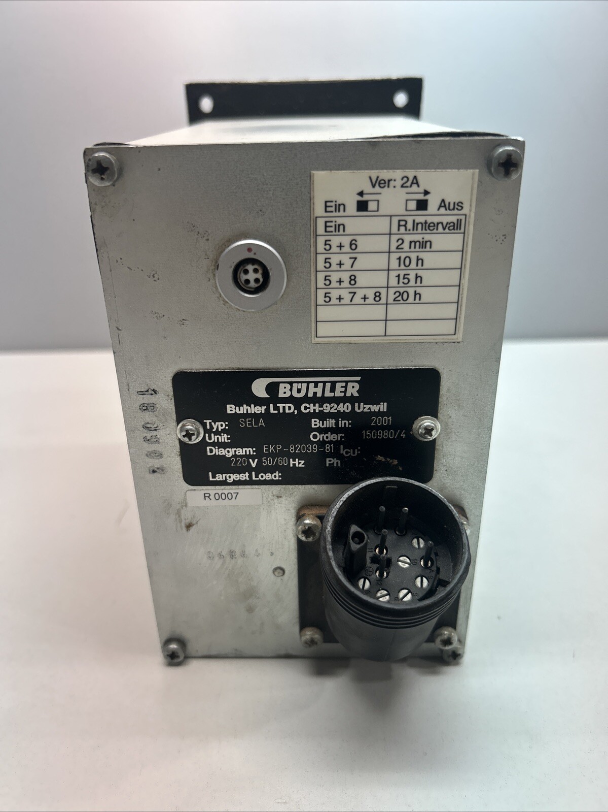 BUHLER EKP-82039-81 (Unknown Condition)