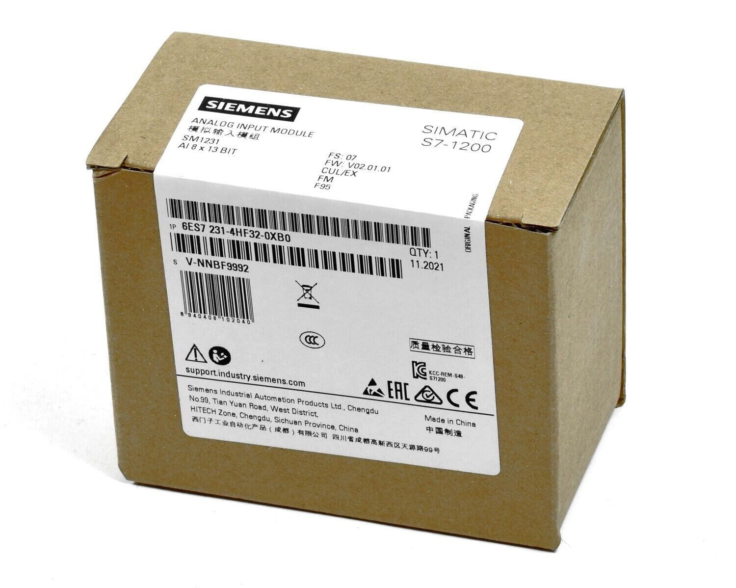 6ES7 231-4HF32-0XB0 Neu SIEMENS Versiegelt Simatic, 6ES7231-4HF32-0XB0