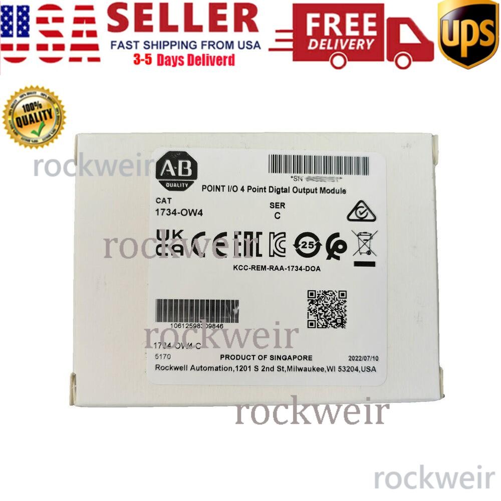 New AB 1734-OW4 Point I/O 4 Point Digital Output Module 1734OW4 In US Free Tax