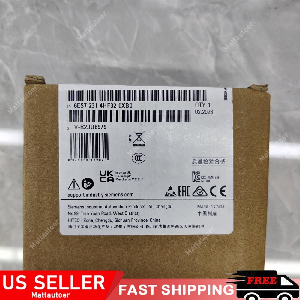 New SIEMENS 6ES7231-4HF32-0XB0 6ES7 231-4HF32-0XB0 S7-1200, Analog Input SM 1231