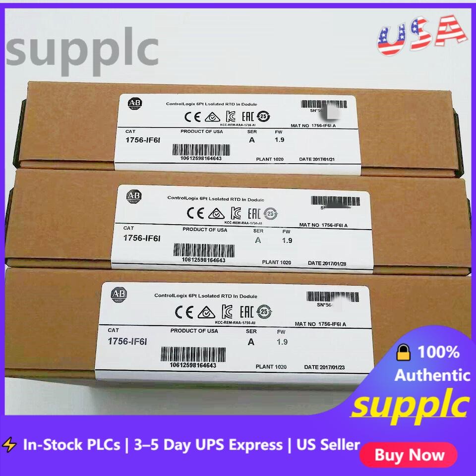 New Factory Allen-Bradley 1756-IF6I Controllogix Analog Isolated Input Module US