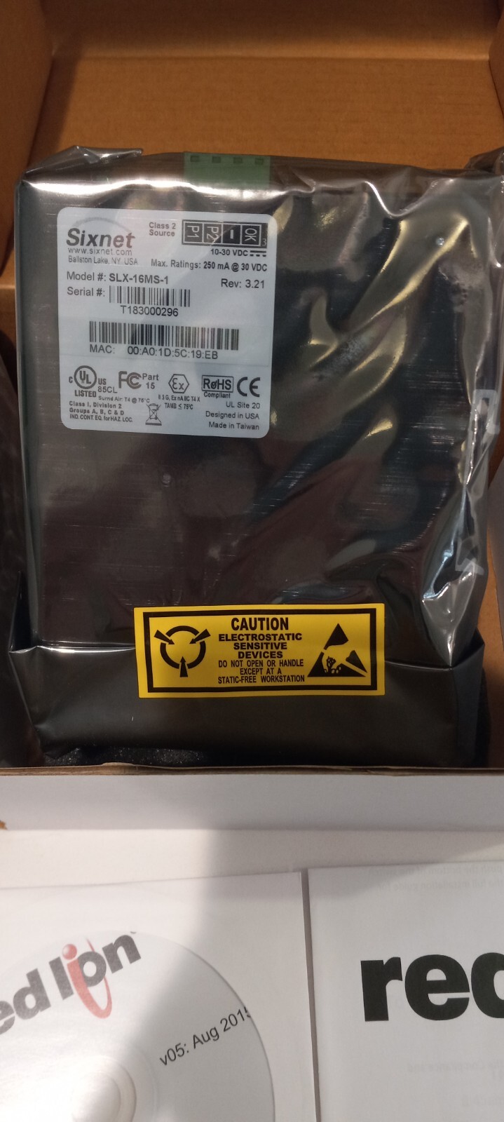 Sixnet SLX-16MS-1 / 16 Port Industrial Ethernet Managed Switch NOS