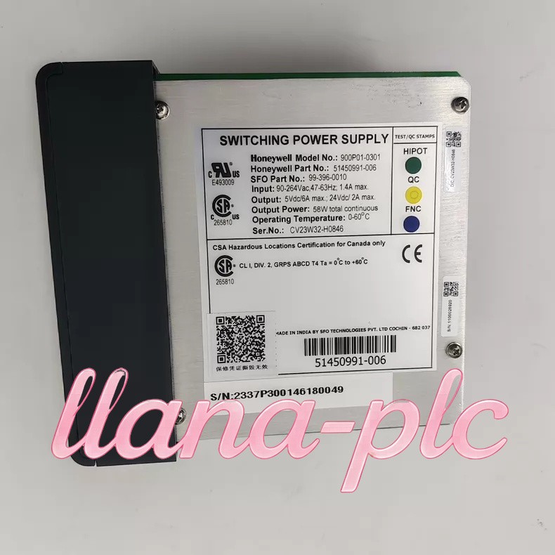 1PC Genuine Honeywell 900P01-0301 58W Dual Output 24VDC 5VDC Power Module New