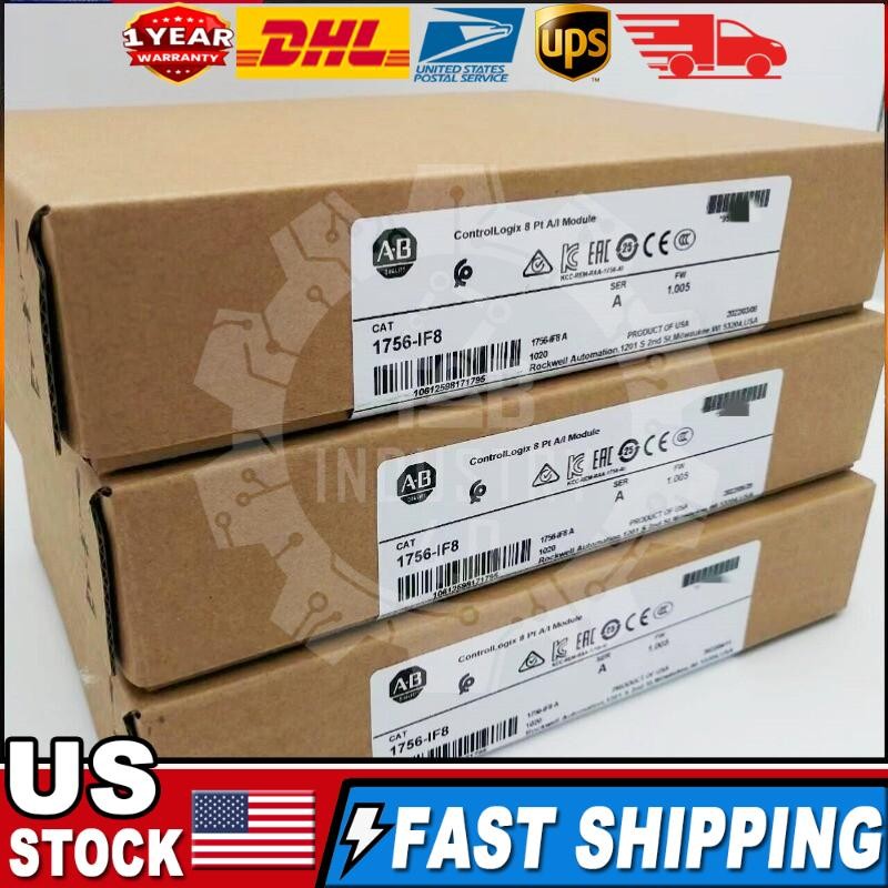 NEW AB 1756-IF8 ControlLogix Analog Input Module Current/Voltage US Free Tax