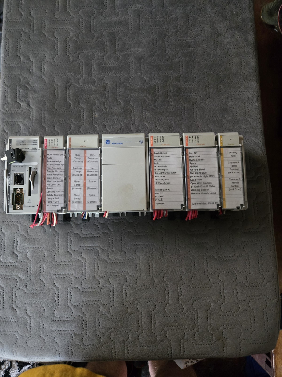 Allen-Bradley CompactLogix L32E 1769-L32E PLC EtherNet/IP w/ 1769-IA16 OF2
