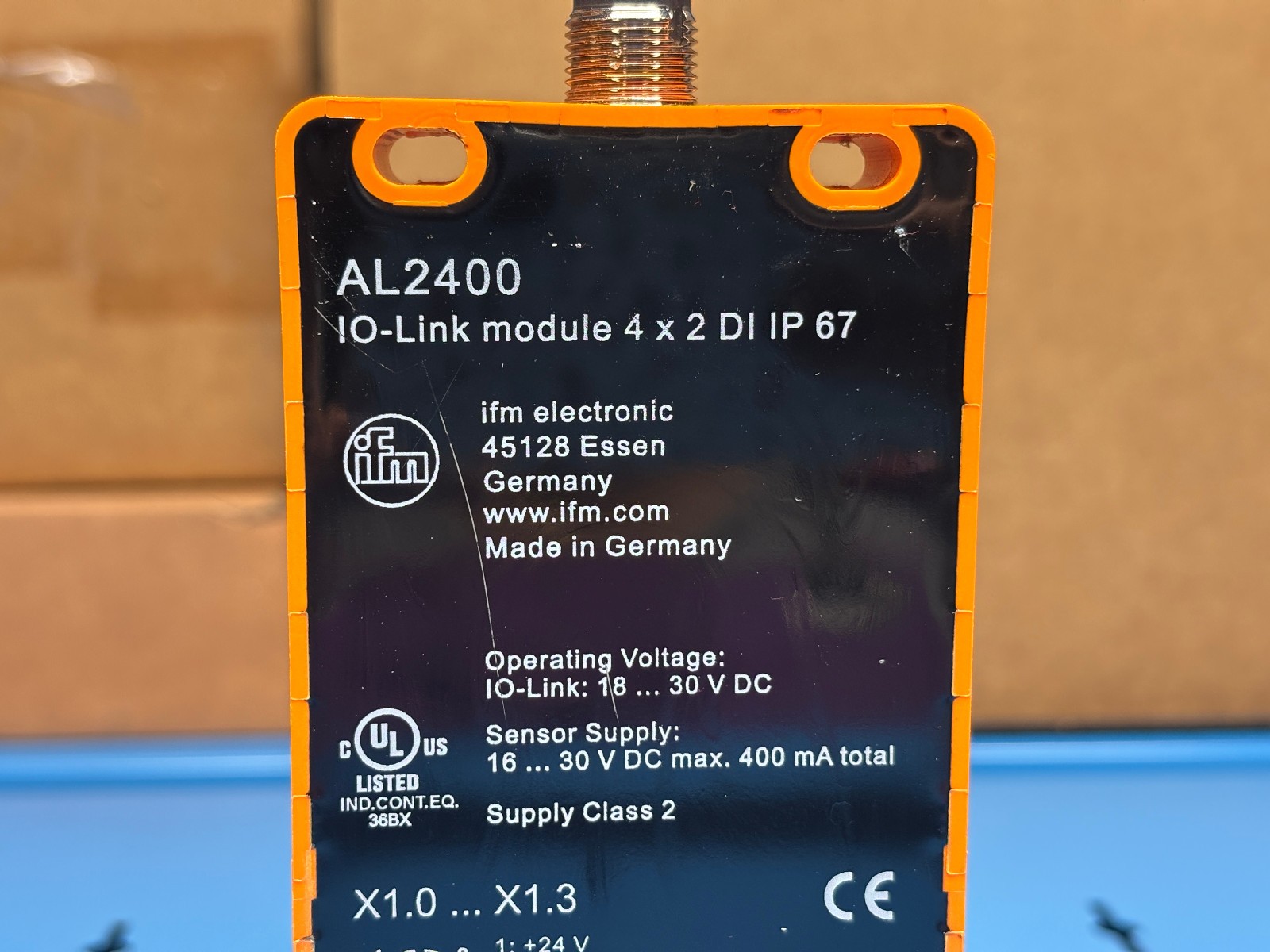 IFM AL2400 I/O-Link CompactLine 4 x 2 DI Input/Output Module – NEW OPEN BOX