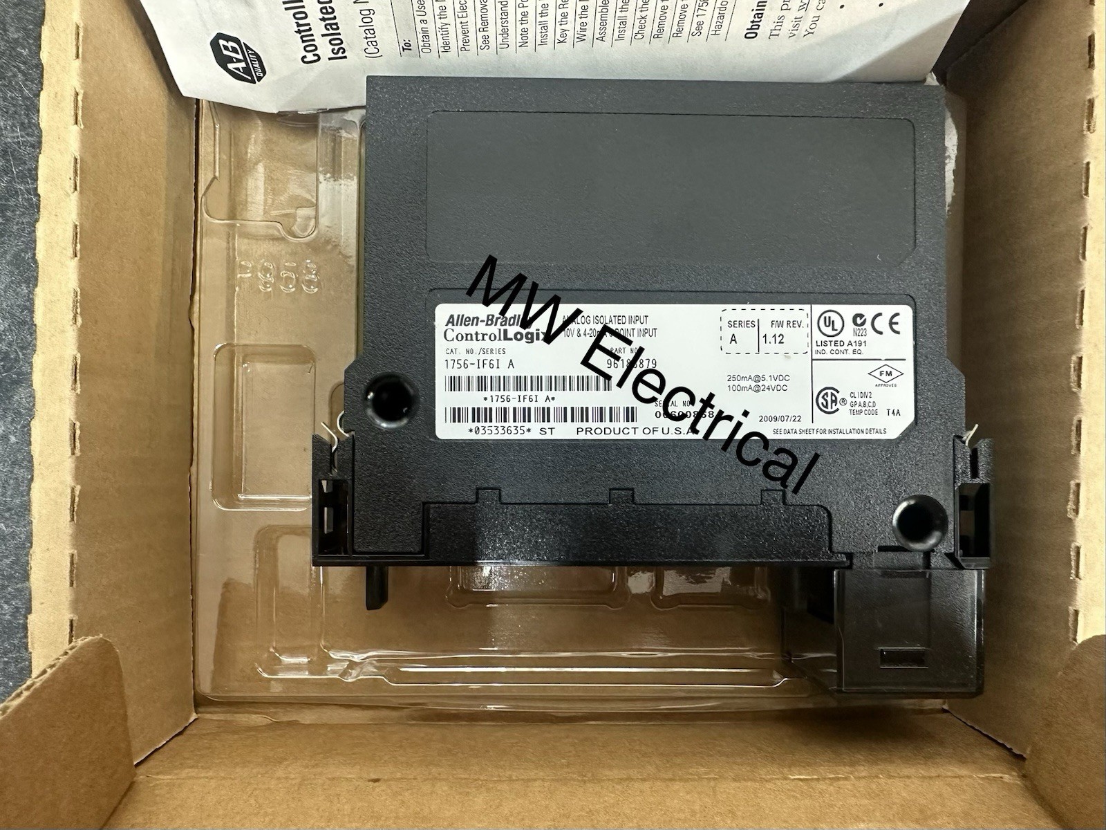 NEW Allen Bradley 1756-IF6I Ser A ControlLogix 6 Point Isolated A/I Module