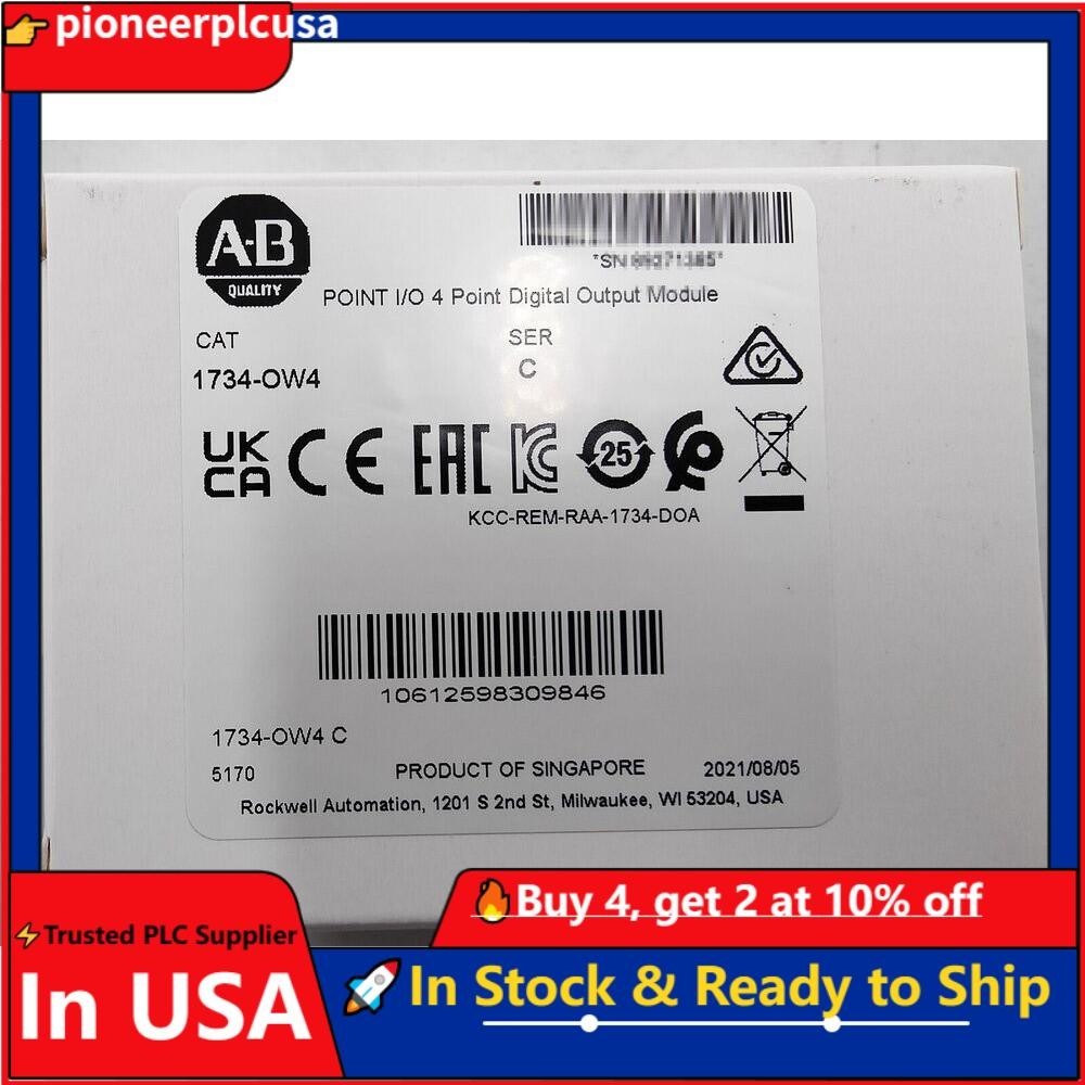 1734-OW4 AB Point I/O 4 Point Digital Output Module Allen-Bradley US Free Tax