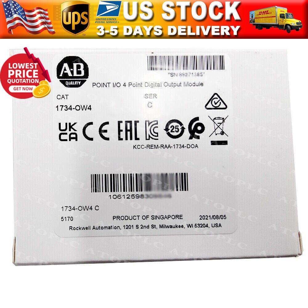 New AB 1734-OW4 POINT I/O 4 Point Digital Output Module 1734OW4 US Free Tax