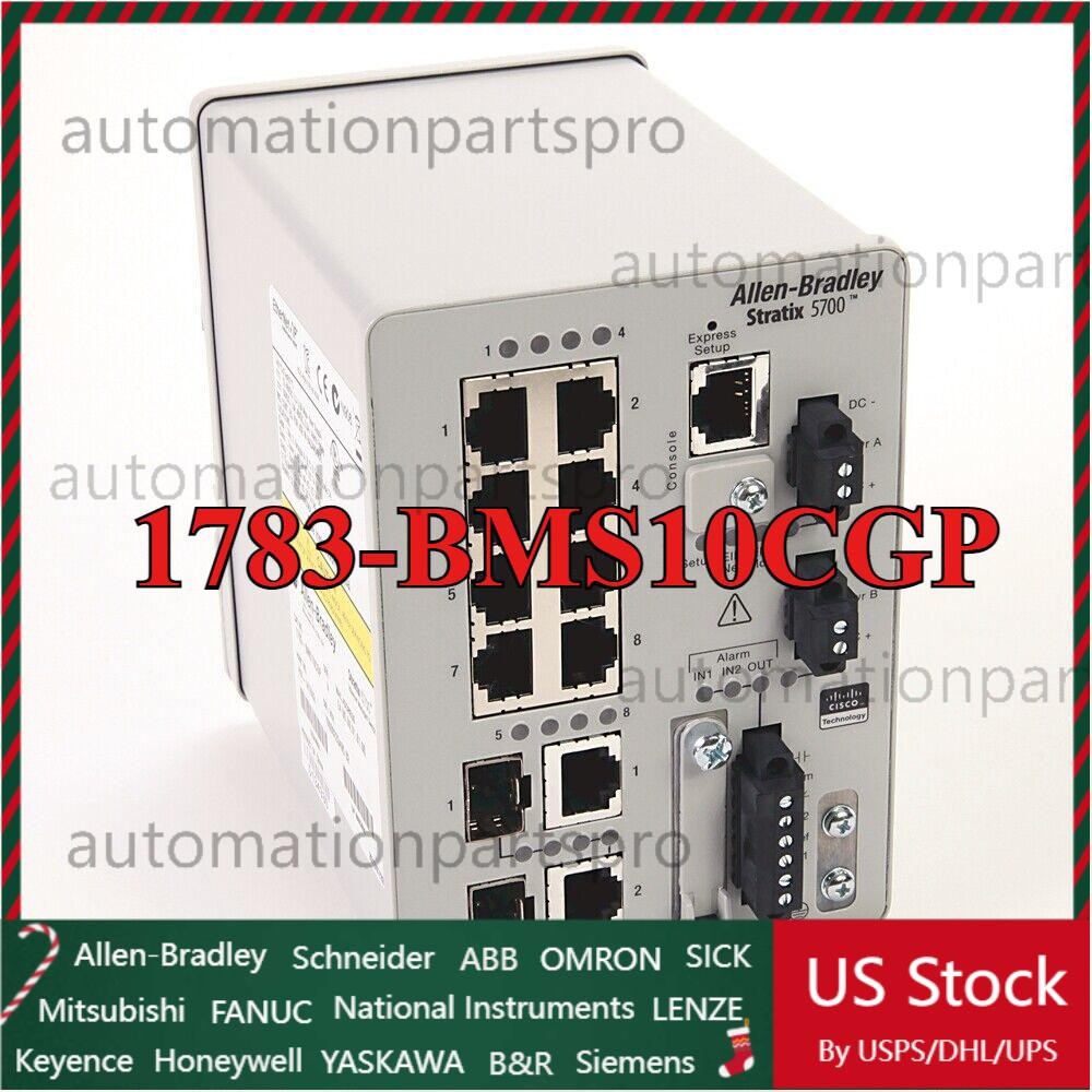 Factory Sealed 1783-BMS10CGP / A Port Managed Ethernet Switch 1783-BMS10CGP new!