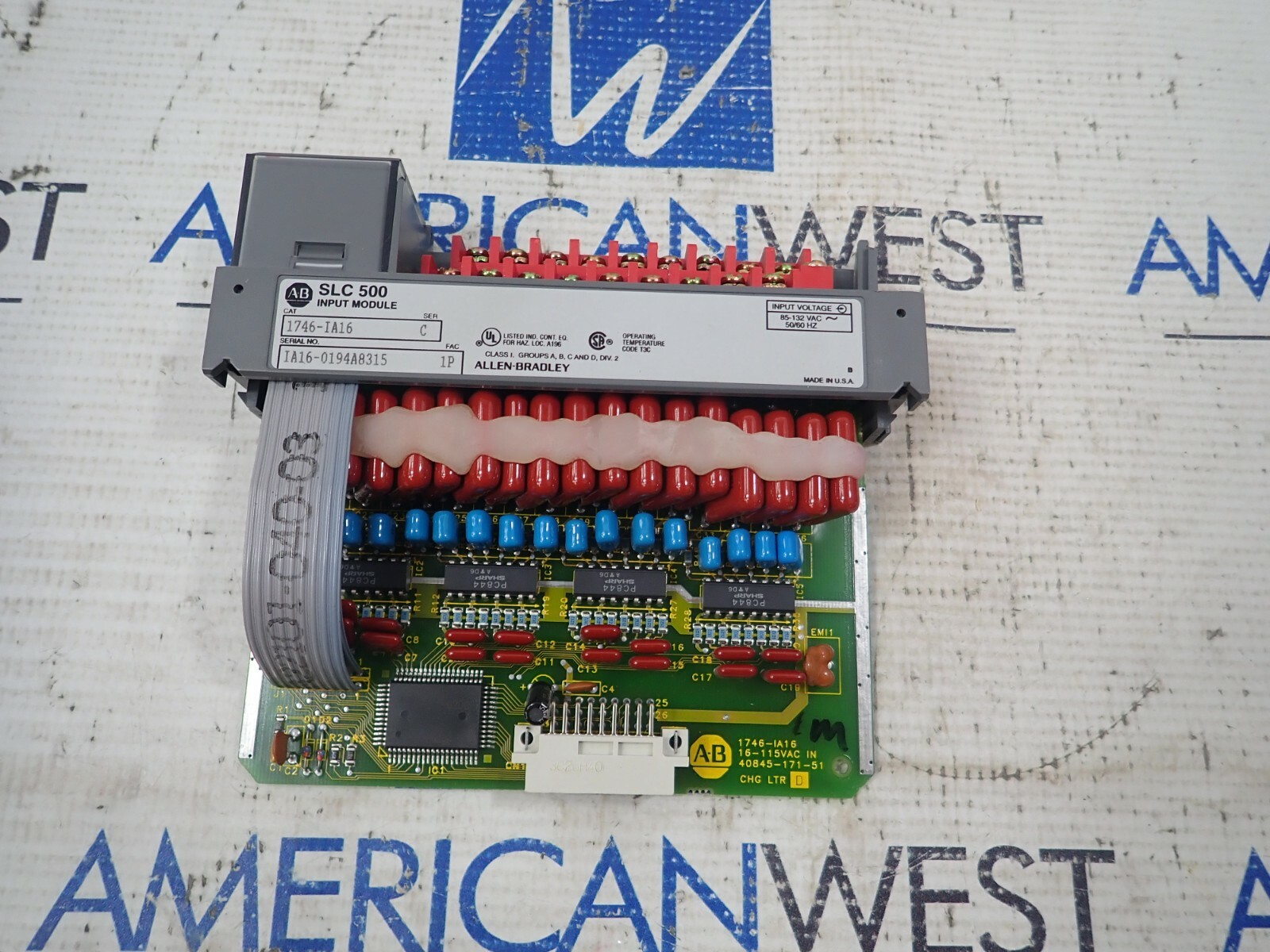 Allen Bradley SLC 500 Input Module 1746-IA16 ser C No door