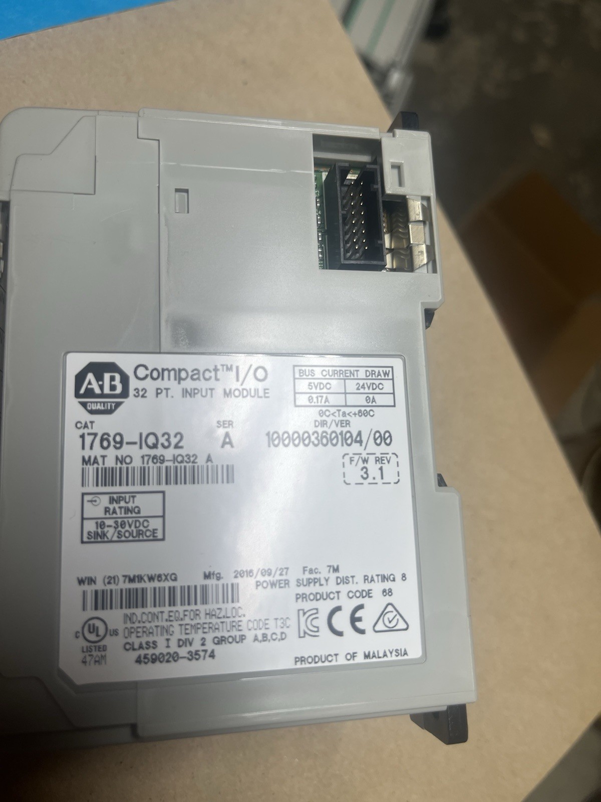 Allen Bradley 1769 Rack of Units Listed In Description
