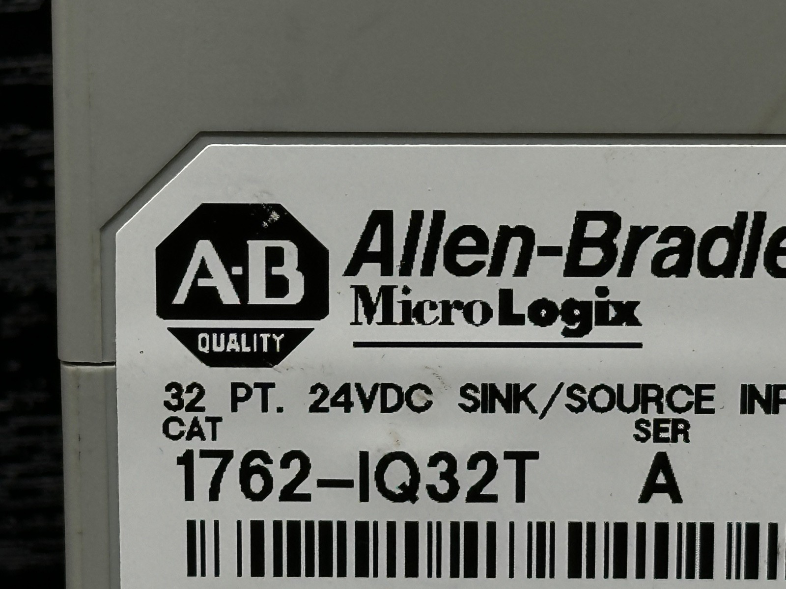 Allen Bradley 1762-IQ32T 1762-1Q32T A MicroLogix 1200 Input Module DC 32 Pt #4