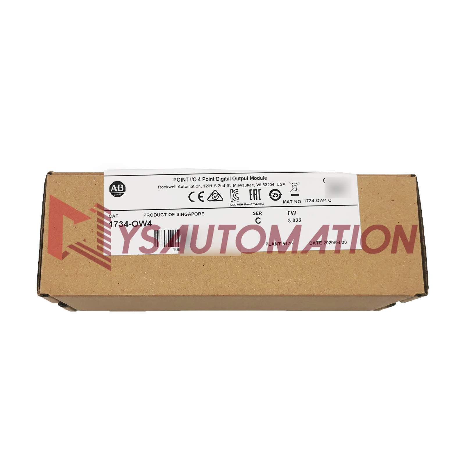 A-B 1734-OW4 AB POINT I/O 4Point Digital Output Module PLC 2023 OEM
