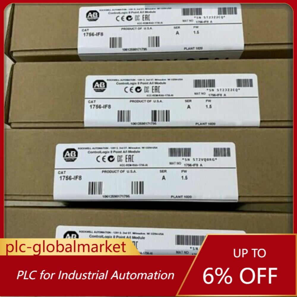 Sealed Allen-Bradley 1756-IF8 /A ControlLogix Point A/I Module US Free Tax